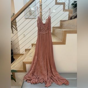 Maxi sundress in blush pink, size M, Free People